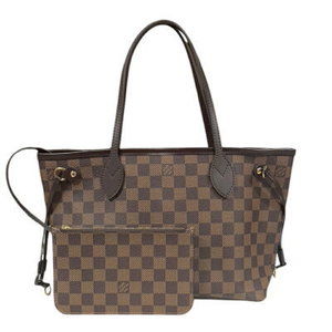 Louis Vuitton Neverfull Damier Tote Bag Canvas Brown